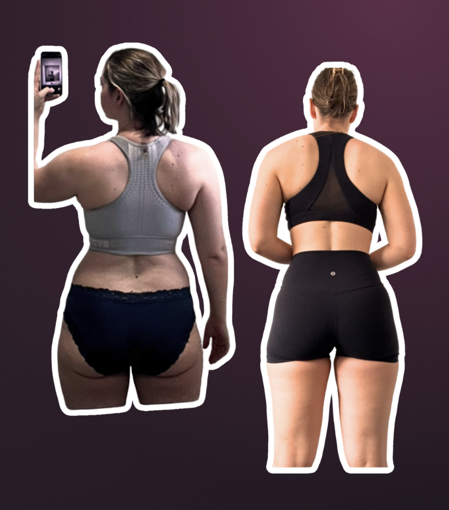 Before and after transformation