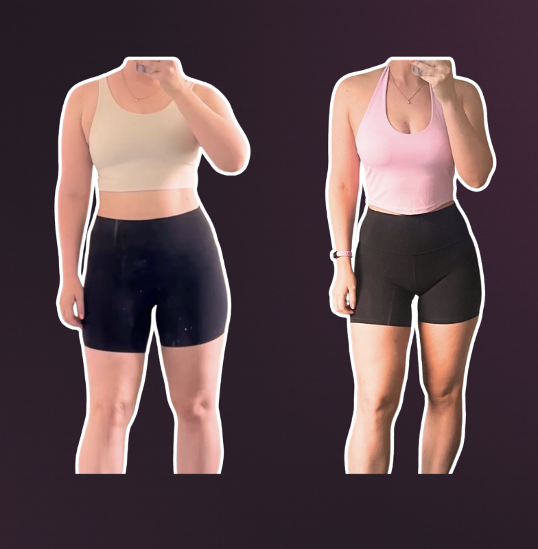 Before and after transformation